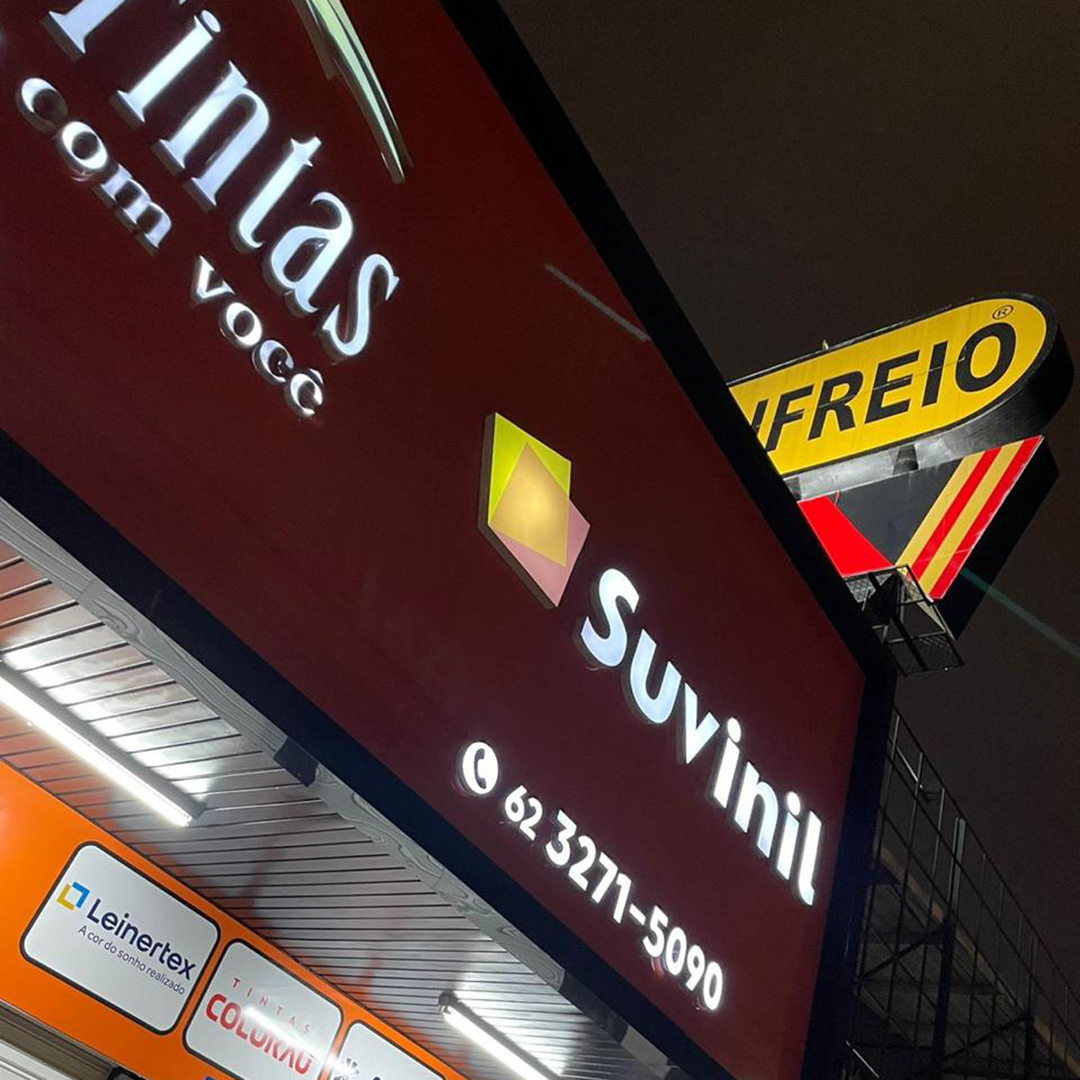 Fachada ACM com Luminoso - CAstelo das Tintas - Logomarca Comunicação Visual (2)