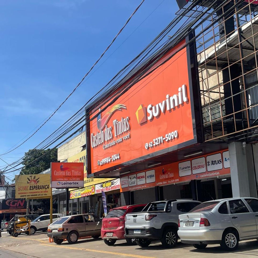 Fachada Castelo das Tintas - - Logomarca Comunicação Visual